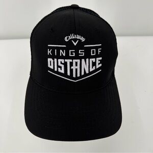 NWOT Callaway Kings of Distance Adjustable Black/Mesh Back Snapback Hat Truckers